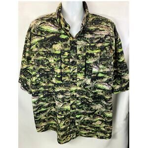 Reel Legends Alligator Shirt Men M Quick Dry Long Sleeve Fishing Hunting Outdoor